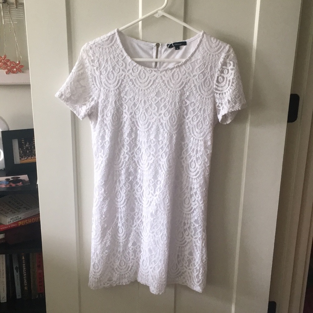 White lace dress